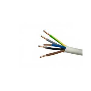 Przewód YDY 5x6 żo 450/750V instalacyjny okrągły biały; ELTRIM