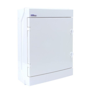 Rozdzielnica natynkowa IP65 24M 2x12M (drzwi białe), RH-24/B