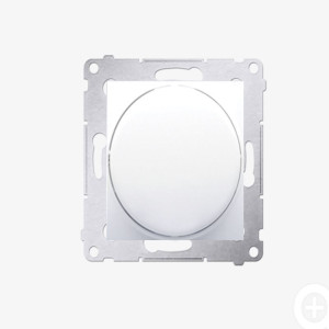 SIMON54 Ściemniacz obrotowy do LED ściemnialnych 230 V (moduł) 1–250 W; biały. Maksymalna ilość zródeł LED - 10 szt.