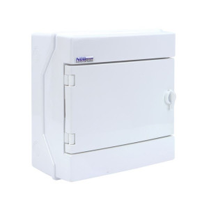 Rozdzielnica natynkowa IP65 8M 1x8M (drzwi białe), RH-8/B