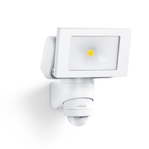 Naświetlacz LED z czujnikiem ruchu PIR 14,7W 1375lm, barwa światła neutralna biel 4000K, biały aluminium IP44 IK03, LS 150 S LED PIR; ST052553, STEINEL