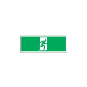 Piktogram 150x300 9694041; drzwi ewakuacyjne, ludzik w prawo