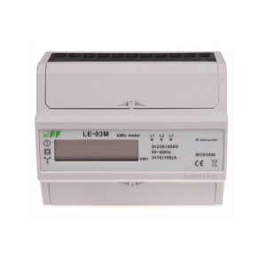 Licznik energii elektrycznej MODBUS RS-485 -trójfazowy, MID; LE-03M, F&F