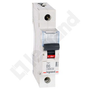 Wyłącznik nadprądowy 1P B 6A 6kA AC S301 TX3; 403353 LEGRAND