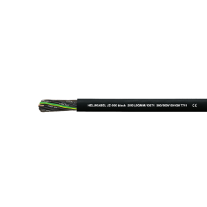 Kabel sterowniczy czarny JZ-500 BLACK 7G1 QMM 300/500V elastyczny, żyły czarne numerowane; 10360 HELUKABEL