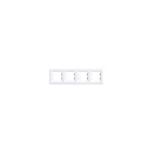 ASFORA Ramka 4-krotna pozioma, biała; EPH5800421, SCHNEIDER ELECTRIC