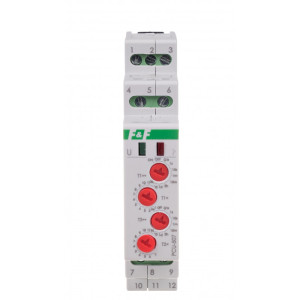 Przekaźnik czasowy 2-funkcyjny (nastawa 2 czasów T1 T2, styk 2xNO/NC) PCU-507-24V