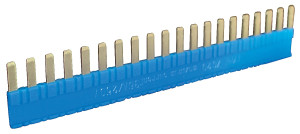 Złącze grzebieniowe 20-zębowe 36A 250V niebieskie do gniazd PI6 PIR6W PIR6WB PIR6WT PIR6WBT, ZG20-3 ; 2608956, RELPOL