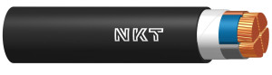 Kabel YKY 4x35 SM 0,6/1kV, żyła sektorowa wielodrutowa, bęben zwrotny; NKT CABLES
