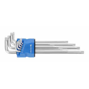 Klucze torx S2, 9 szt. extra długie; HT1W831, HOGERT
