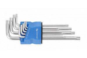 Klucze torx S2, 9 szt. długie; HT1W830, HOGERT