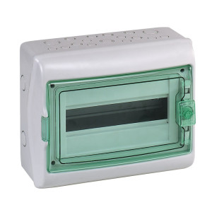 Rozdzielnica natynkowa 1x12M hermetyczna IP65 Kaedra (nowa Mureva), drzwi transparentne, IP65 KDR-1-12-NT-T; 13962 SCHNEIDER ELECTRIC