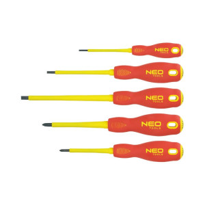 Wkrętaki izolowane +/- 1000V dla elektryka, zestaw 5szt; 04-220, NEO