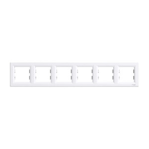 ASFORA Ramka 6-krotna pozioma, biała; EPH5800621 SCHNEIDER ELECTRIC