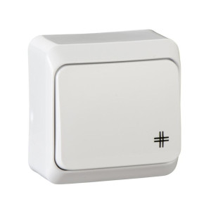 Prima Łącznik natynkowy krzyżowy IP20, biały; WDE001070, SCHNEIDER ELECTRIC