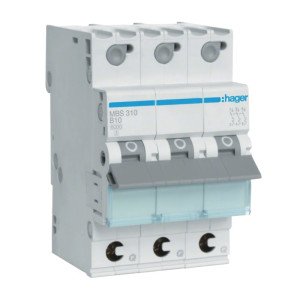 Wyłącznik nadprądowy 3P B 10A 6kA Quick Connect, MCB; MBS310 HAGER