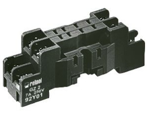 Gniazdo wtykowe, do przekaźnika R2M, szerokość 20 mm, GZ2; 2000553, RELPOL