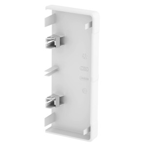 Końcówka do Rapid 45-2 130, 136x56x22mm, akrylonitryl-butadien-styren + poliwęglan, czysta biel RAL 9010, GK-E53130RW; 6113280, OBO BETTERMANN