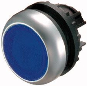 Napęd przycisku pojedyńczego podświetlany, z samopowrotem płaski, niebieski, M22-DL-B; 216931, EATON ELECTRIC