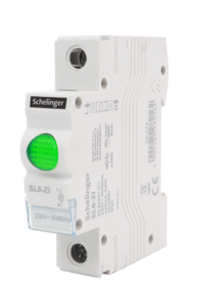 Lampka sygnalizacyjna LED SL8 zielona; A15-SL8-ZI, SCHELINGER