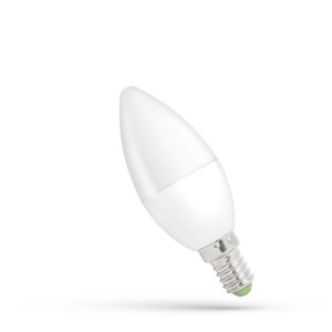 Żarówka LED świecowa E14 230V 6W 520lm, 4000K neutralna biel NW, 160st, 17000h; WOJ+13758, SPECTRUM