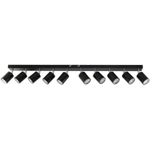 DOA oprawa ścienno-sufitowa, moc max. 10x50W, GU10, IP20, czarna