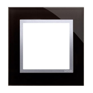SIMON54 ramka 1-krotna Natur-Szkło, KSIĘŻYCOWA LAWA, IP20/IP44* (*IP44-należy zastosować uszczelkę ramki DUN1)