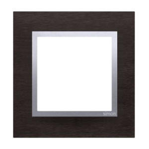 SIMON54 ramka 1-krotna Nature-Metal, INOX YIN, IP20/IP44* (*IP44-należy zastosować uszczelkę ramki DUN1)