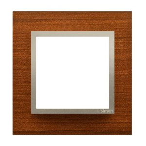 SIMON 54 Nature Ramka pojedyncza drewno, ZŁOTY ORZECH; DRN1/86 KONTAKT-SIMON
