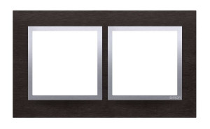 SIMON54 ramka 2-krotna Nature-Metal, INOX YIN, IP20/IP44* (*IP44-należy zastosować zestaw uszczelek DUN2)