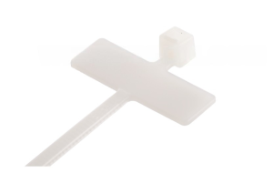 Opaska kablowa z tabliczką opisową 100/2,5mm, biała, opk=100szt, TKTO 11/3; E01TK-01030100101, ERGOM