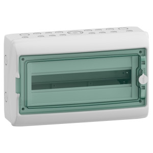 Rozdzielnica natynkowa 1x18M hermetyczna IP65 Mureva, drzwi transparentne, MRV-1-18-NT-T; 13432 SCHNEIDER ELECTRIC