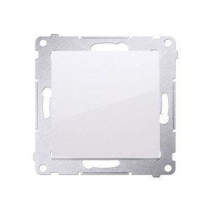 SIMON 54 Przycisk pojedynczy zwierny bez piktogramu 10A 250VAC, moduł, szybkozłącza, biały; DP1.01/11