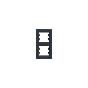 ASFORA Ramka 2-krotna pionowa, antracyt; EPH5810271, SCHNEIDER ELECTRIC