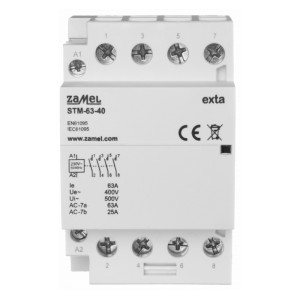 stycznik modułowy instalacyjny 63A, 4xZ ,244V, 3M, 24V STM-63-40