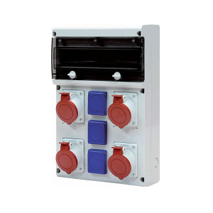 Rozdzielnica przenośna 14M 2x32A/5p, 2x16A/5p, 3x230V