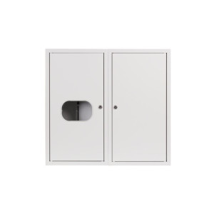 Rozdzielnica licznikowa natynkowa metalowa z zamkiem i szybą NRL48ZSZ 3F+48M 1x12M+3x12M IP31