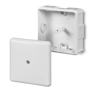 Puszka hermetyczna natynkowa, wymiary: 86x86x39mm, pusta, IP55, biała; 0226-00; ELEKTRO-PLAST NASIELSK