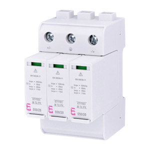 Ogranicznik przepięć do systemów PV DC ETITEC M T2 PV 1100/20 Y Typ T2 (kl.C)