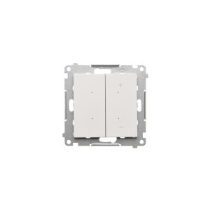 SIMON55 Ściemniacz do LED ściemnialnych, klawiszowy, 15-200 W, 230 V (moduł); Biały mat