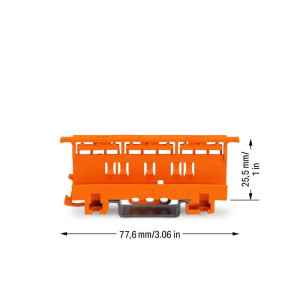 Adapter montażowy Seria 221 - 4 mm2, pomarańczowa