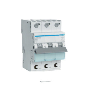 Wyłącznik nadprądowy 3P B 6A 6kA Quick Connect, MCB; MBS306 HAGER