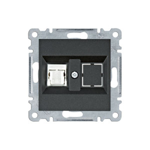 lumina Gniazdo komputerowe pojedyncze RJ45 kat.5e UTP, czarny; WL2113, HAGER