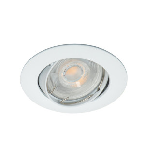 Oprawa oczkowa regulowana, IP20, na źródło MR16 Gx5,3/GU10, aluminium biały VIDI CTC-5515-W
