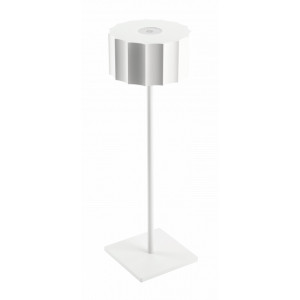 Lampka stołowa AZELIA, LED, 2,5W, 200lm, 5 VDC, 1A, 4000K, bateria 4000mAh, dimmable, biała