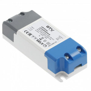 Zasilacz LED PRO 12V, 7W, input 220-240VAC, IP20, wym.100x39x25 mm