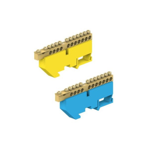 LZN1102-Z Listwa zac.ochr.11-modułowa/11x16mm2+1x35mm2/Żółta