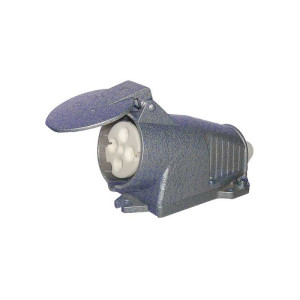 Gniazdo metalowe stałe GS324M, 32A/400V 3P+Z okrągłe IP44