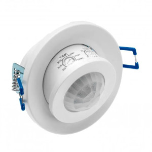 Czujnik ruchu CR-15, max.800W, 220-240VAC, kąt działania 360°, zasięg 8m, IP20, biały; CR-CR15000-00, GTV