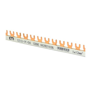 Szyna łączeniowa widełkowa 1P 80A 12mm2 (54 mod.), IZ12/1F/54; 002921026, ETI POLAM